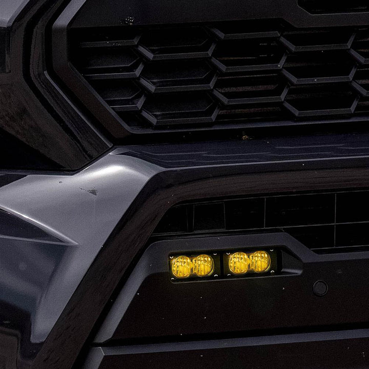 S2 Sport Dual Fog Pocket Light Kit - 24-Present Tacoma (Wide Cornering; Baja Amber)