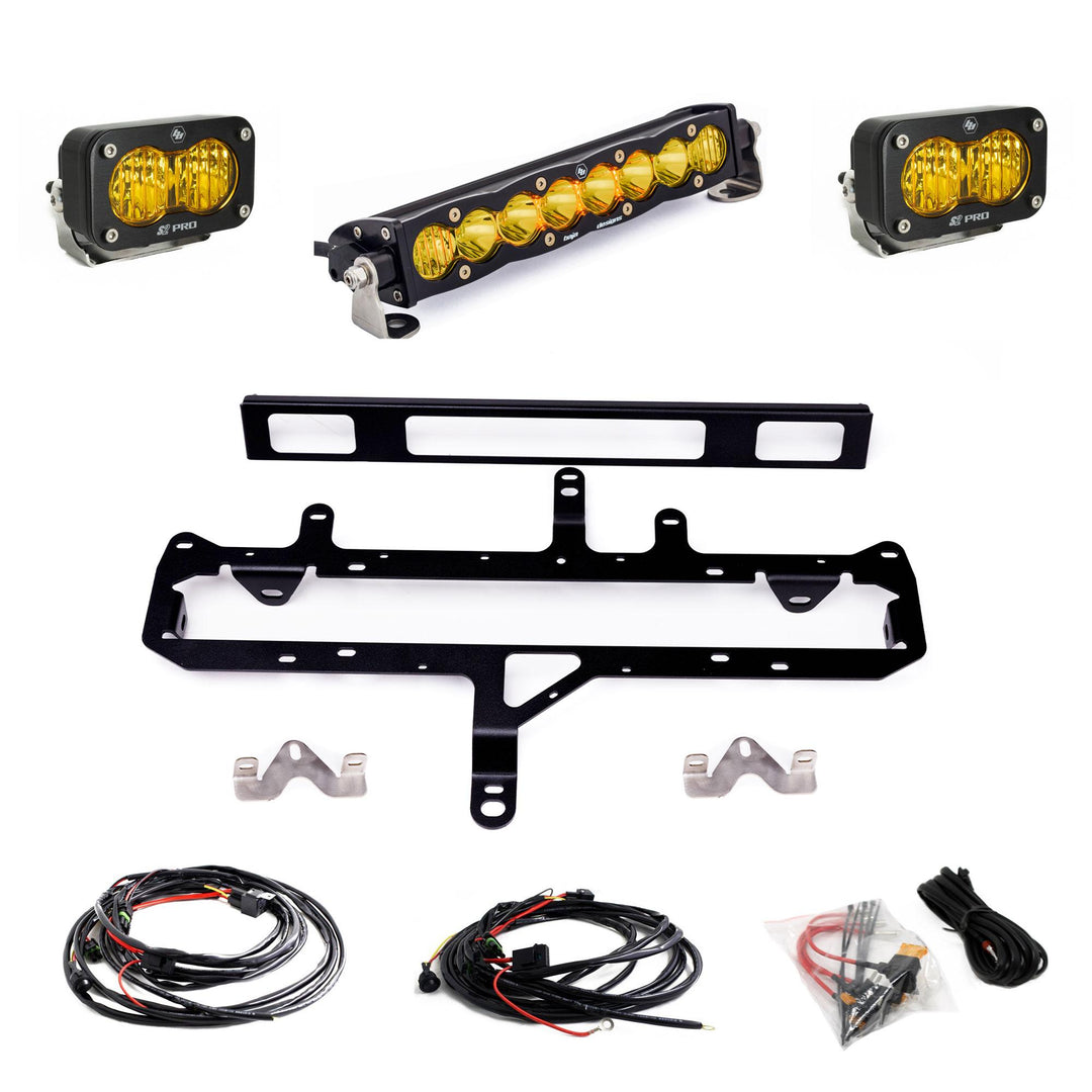 S8 10-inch/S2 Pro Grille Light Kit 2024-On Toyota Tacoma TRD Pro Baja Amber