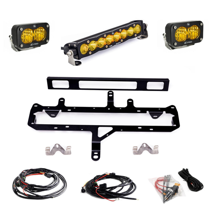 S8 10-inch/S2 Pro Grille Light Kit 2024-On Toyota Tacoma TRD Pro Baja Amber