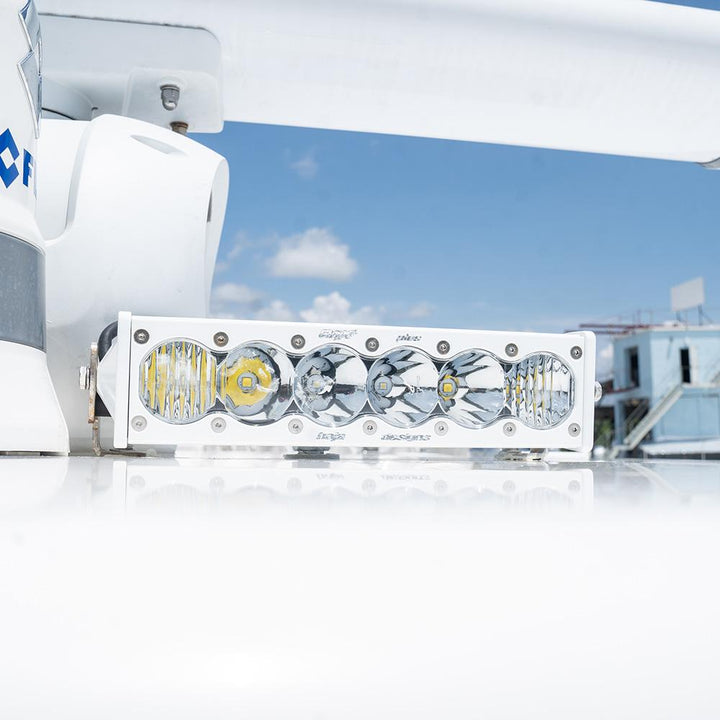 OnX6+ White Straight LED Light Bar (10 Inch; Driving/Combo; Clear) 451003WT