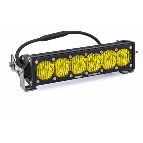 10 Inch LED Light Bar Baja Amber Lens Wide Driving OnX6 451014