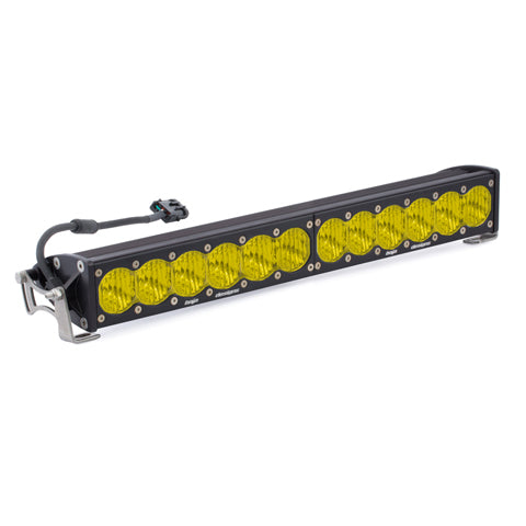 20 Inch LED Light Bar Single Baja Amber Straight Wide Driving Combo Pattern OnX6 Baja Designs 452014
