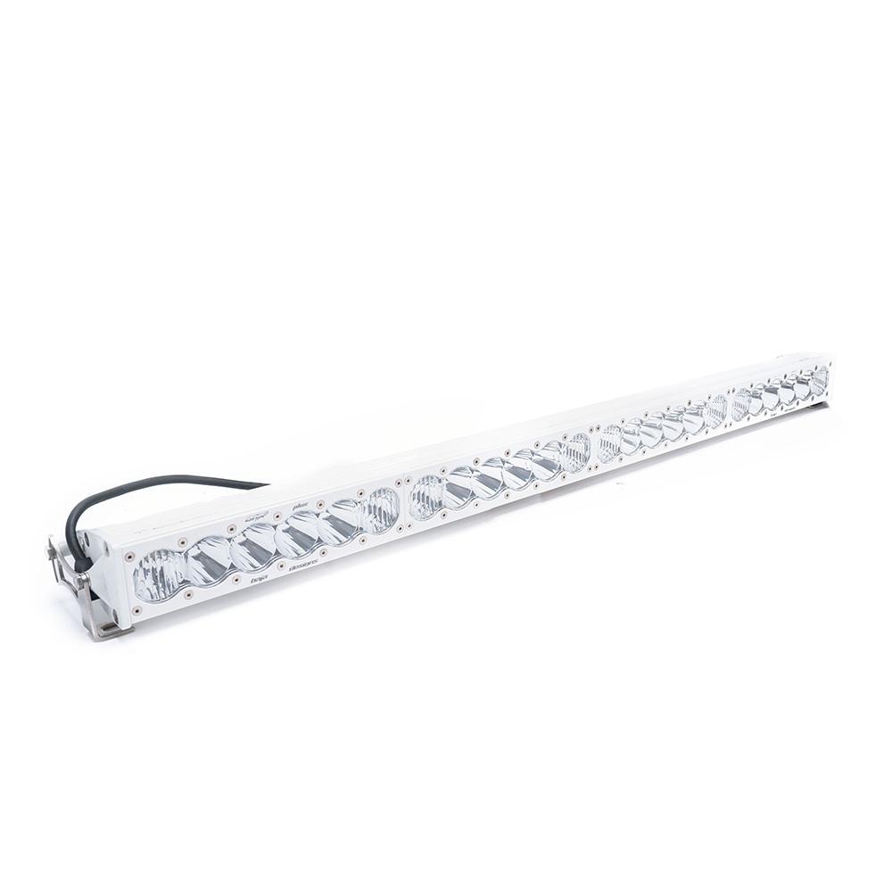 OnX6+ White Straight LED Light Bar (40 Inch; Driving/Combo; Clear) Baja Designs 454003WT