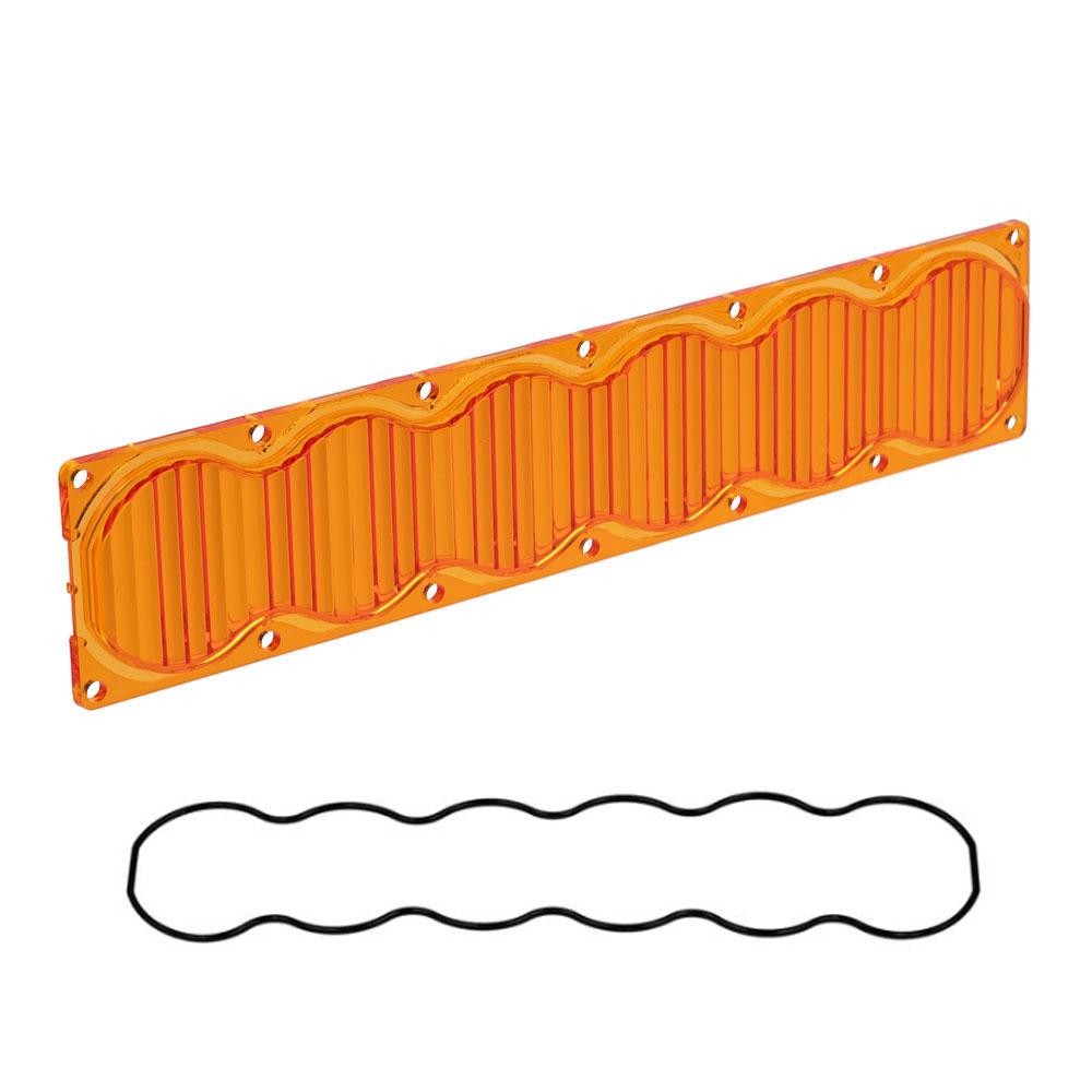 OnX6 Light Bar Lens Kit (10 Inch; Wide Cornering; Factory Amber) Baja Designs 458119