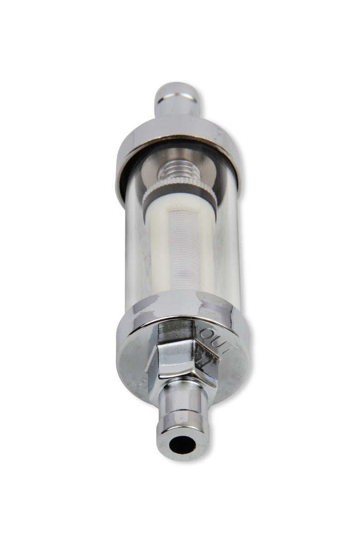 Mr. Gasket Clearview Inline Fuel Filter - 3/8 Inch | SKU 9748