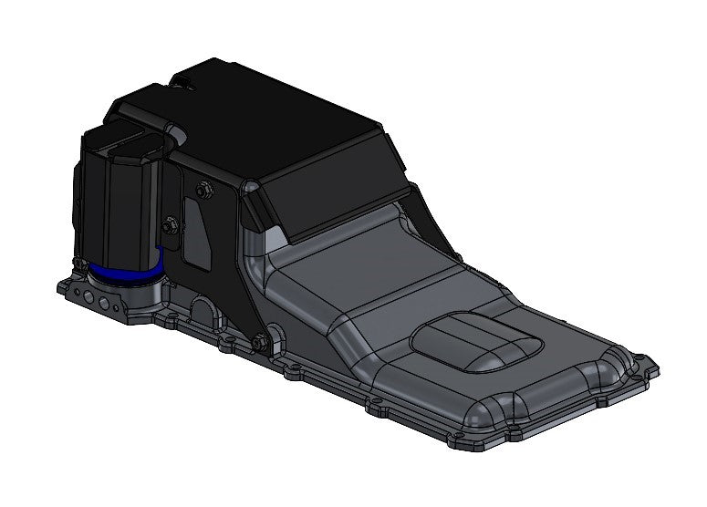 Holley GM LS Swap Oil Pan Kit - 4WD / Truck / Off-Road - Black | SKU VK170000BK