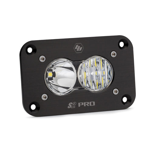 LED Work Light Flush Mount Clear Lens Driving Combo Pattern S2 Pro Baja Designs 481003