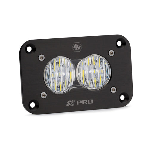 LED Work Light Flush Mount Clear Lens Wide Cornering Pattern S2 Pro Baja Designs 481005