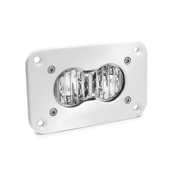 LED Work Light Flush Mount Clear Lens Wide Cornering Pattern White S2 Pro Baja Designs 481005WT