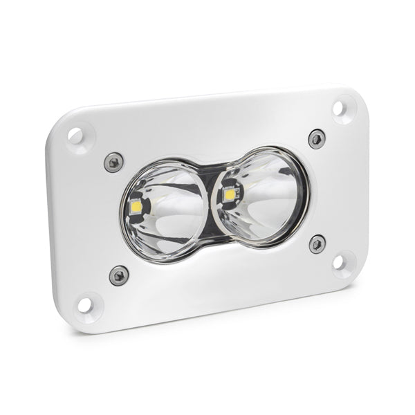 LED Work Light Flush Mount Clear Lens Work/Scene Pattern White S2 Pro Baja Designs 481006WT