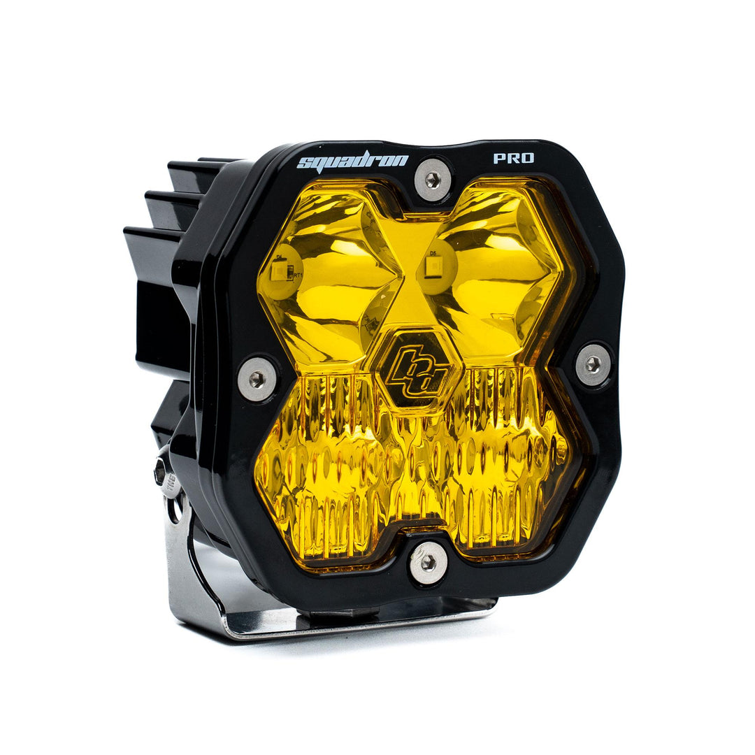Squadron 2.0 Pro Black LED Auxiliary Light Pod Universal Baja Amber Driving/Combo 49-0013-2