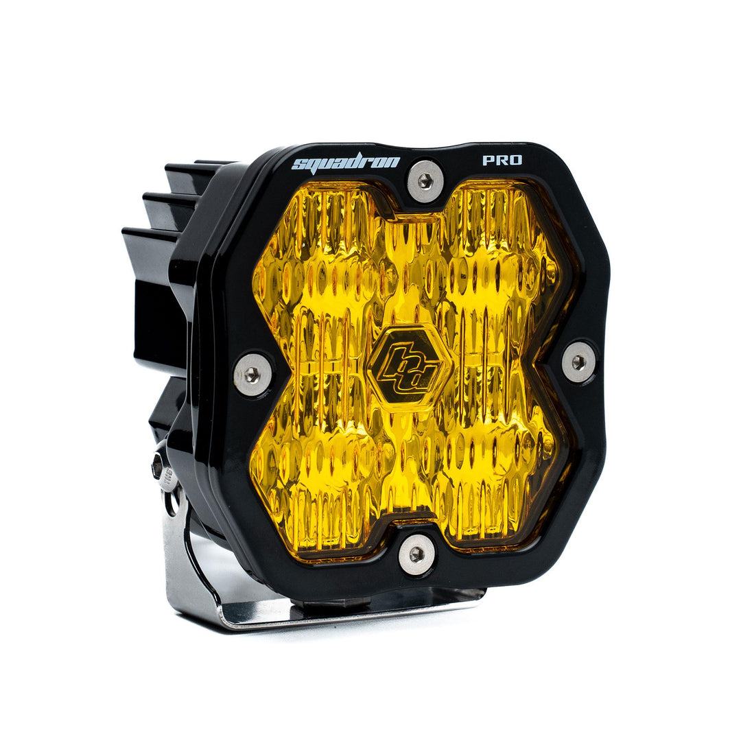 Squadron 2.0 Pro Black LED Auxiliary Light Pod Universal Baja Amber Wide Cornering 49-0015-2