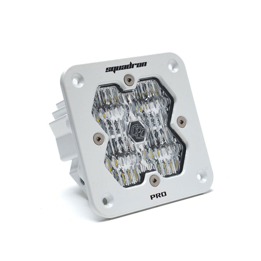 Squadron 2.0 Pro White Flush Mount LED Auxiliary Light Pod Universal Clear Wide Cornering 49-1005-WT-2