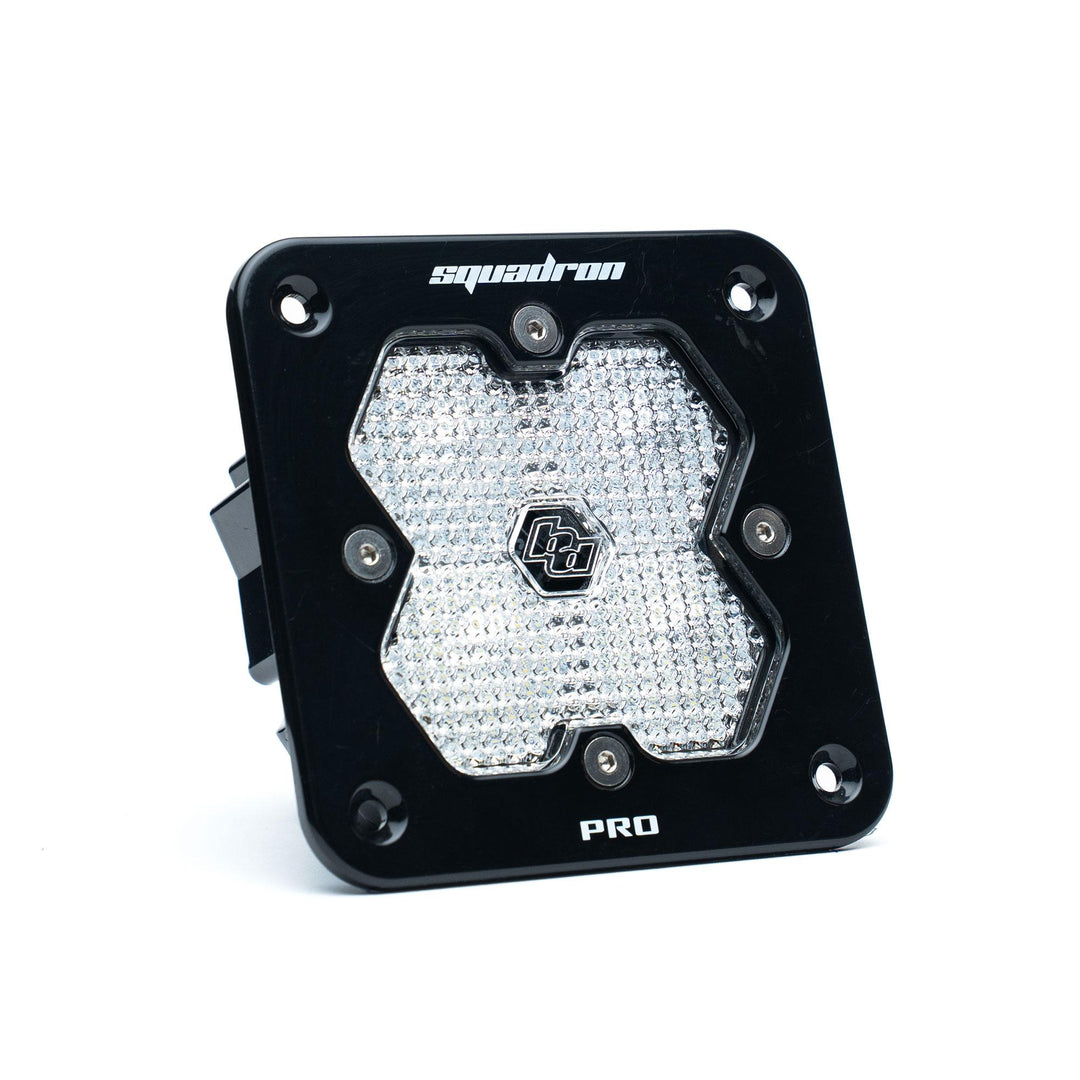 Squadron 2.0 Pro Black Flush Mount LED Auxiliary Light Pod Universal Clear Work/Scene 49-1006-2