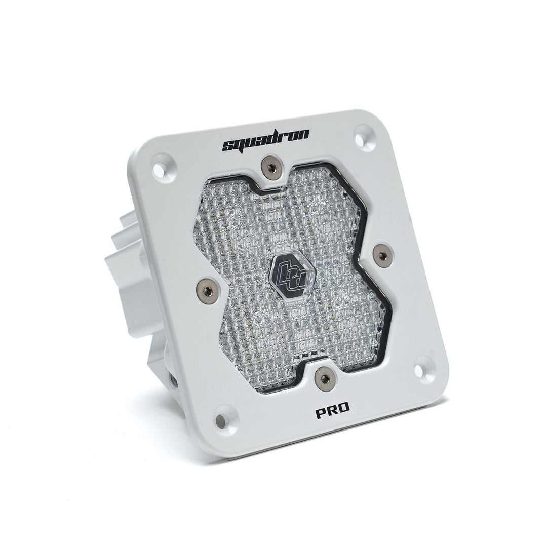 Squadron 2.0 Pro White Flush Mount LED Auxiliary Light Pod Universal Clear Work/Scene 49-1006-WT-2