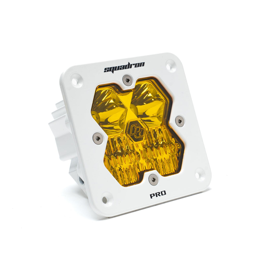 Squadron 2.0 Pro White Flush Mount LED Auxiliary Light Pod Universal Baja Amber Driving/Combo 49-1013-WT-2