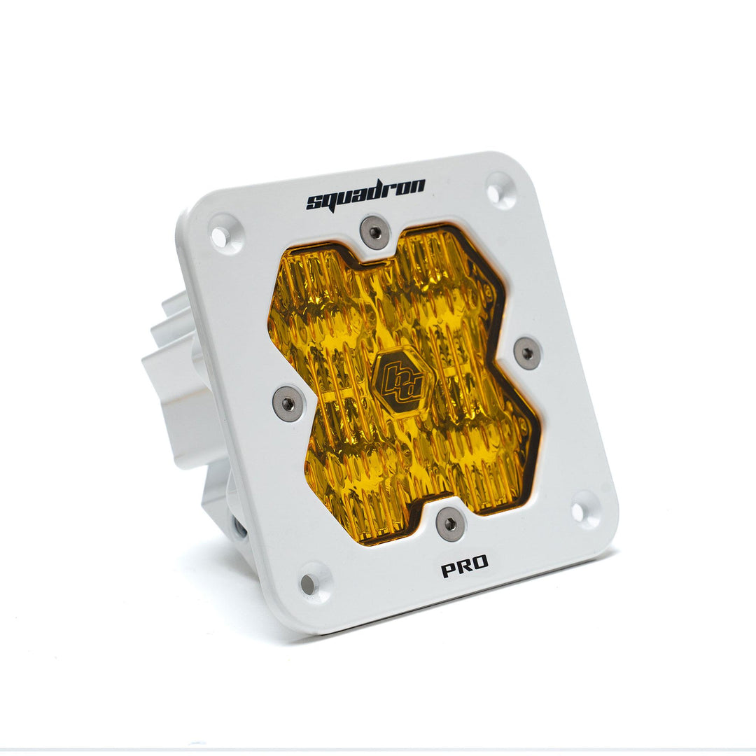 Squadron 2.0 Pro White Flush Mount LED Auxiliary Light Pod Universal Baja Amber Wide Cornering 49-1015-WT-2