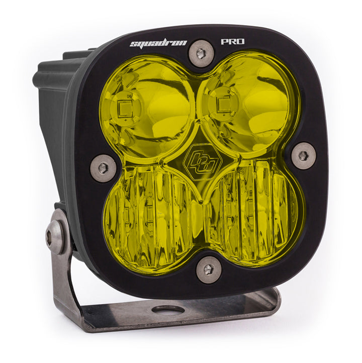 LED Light Pod Black Baja Amber Lens Driving/Combo Pattern Squadron Pro Baja Designs 490013
