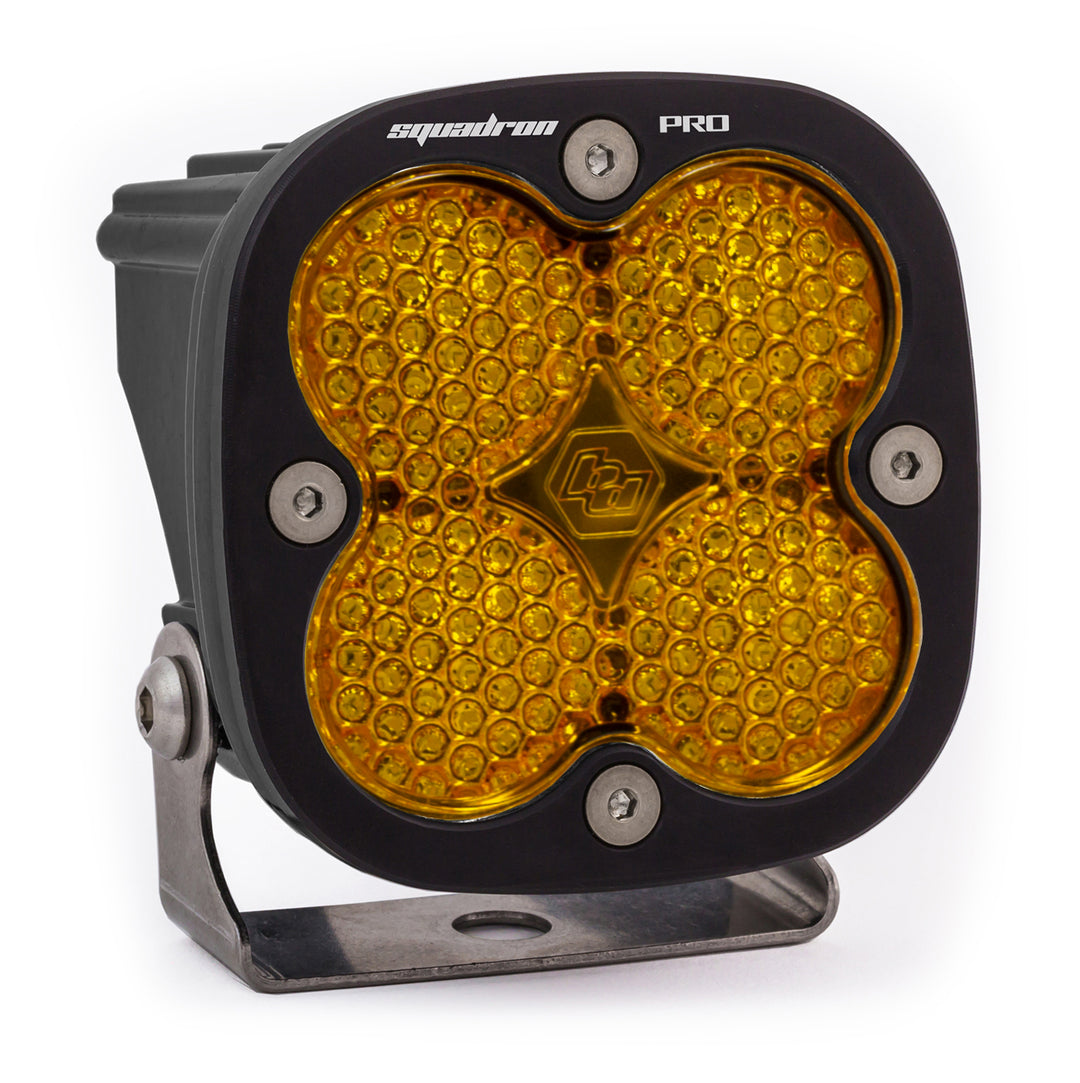 LED Light Pod Black Baja Amber Lens Work/Scene Pattern Squadron Pro Baja Designs 490016