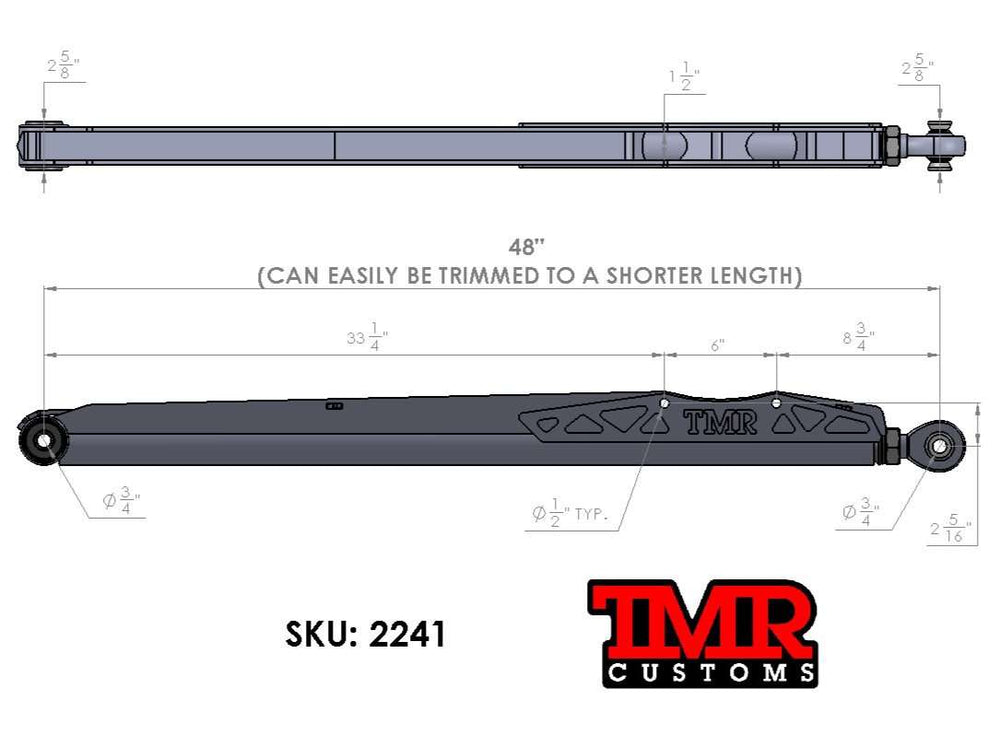 TMR Customs Competition Trailing Arms - DIY Kit