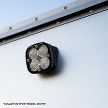 Flush Mount LED Light Pod Angled Black Clear Lens Work/Scene Pattern Squadron Pro