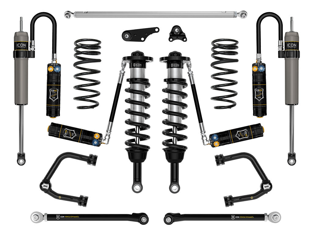 ICON 2025-2026 Toyota 4Runner 4WD 1.25-3" Lift Stage 9 Suspension System Tubular (K53409T)