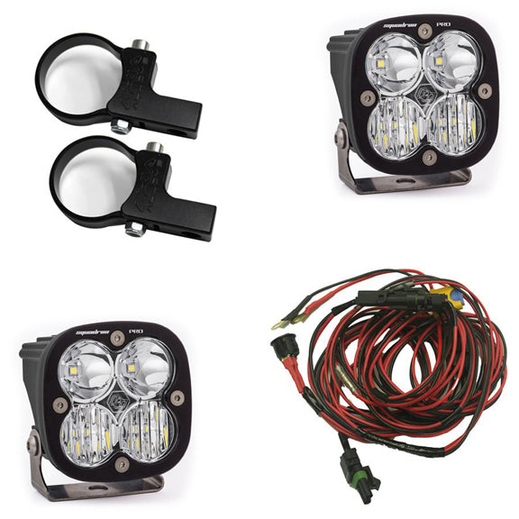 LED Light Pods Kit W/Horiz Mounts 1.75 Inch Harness Squadron Pro Baja Designs 497104