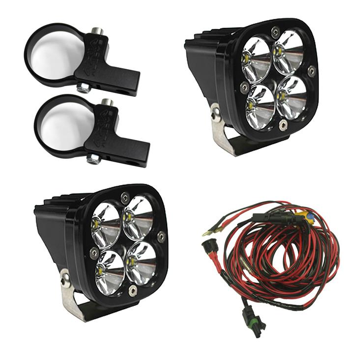 LED Light Pods Kit W/Horiz Mounts 2.00 Inch Harness Squadron Pro Baja Designs 497105
