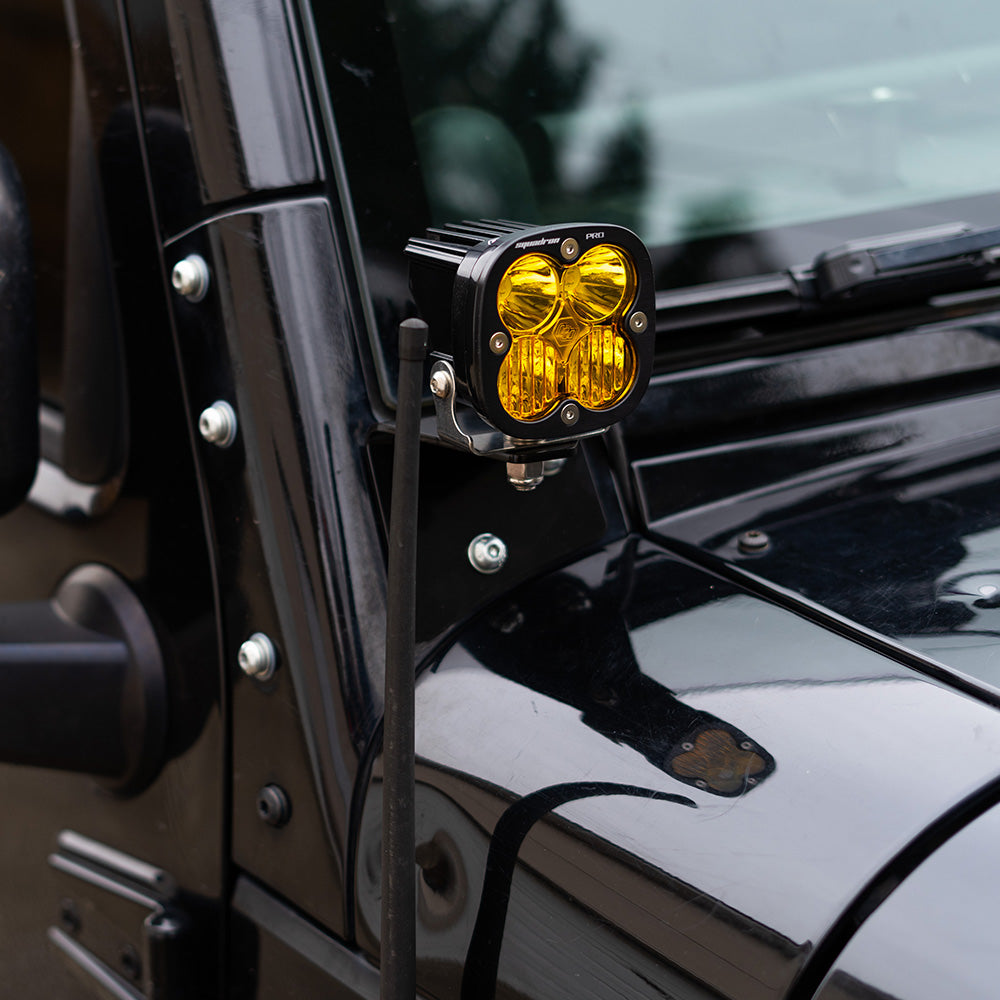 LED Light Pods Baja Amber Lens Work/Scene Pattern Pair Squadron Pro Series Baja Designs 497816