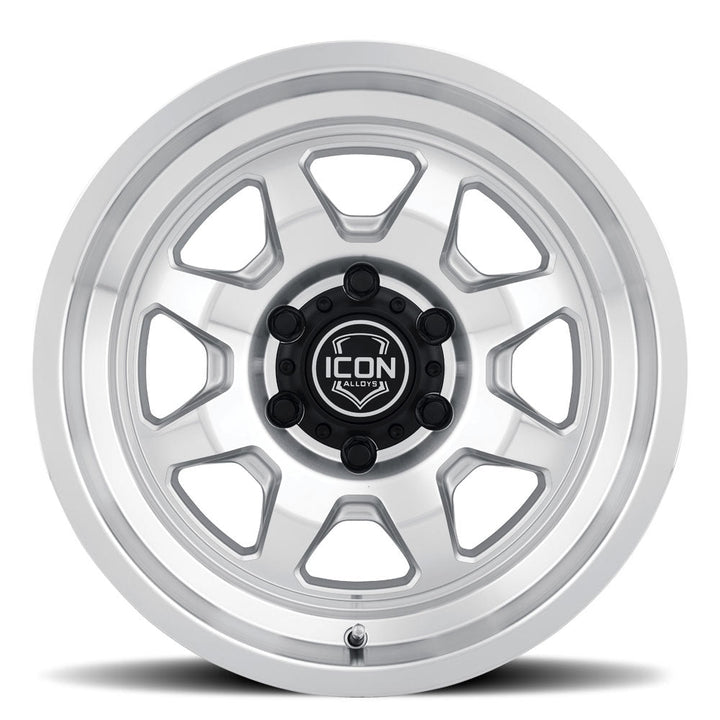 ICON Alloys Nuevo Silver Machined 17x8.5 5 X 4.5 0mm Offset 4.75" BS (8117856547SM)