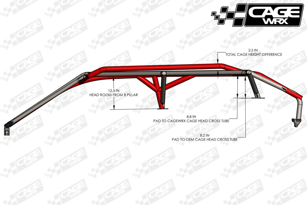 Cagewrx Can-Am Maverick R MAX Baja Spec Roll Cage Kit | image 2