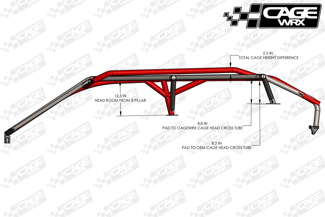 Cagewrx Can-Am Maverick R MAX Baja Spec Roll Cage Kit | image 2