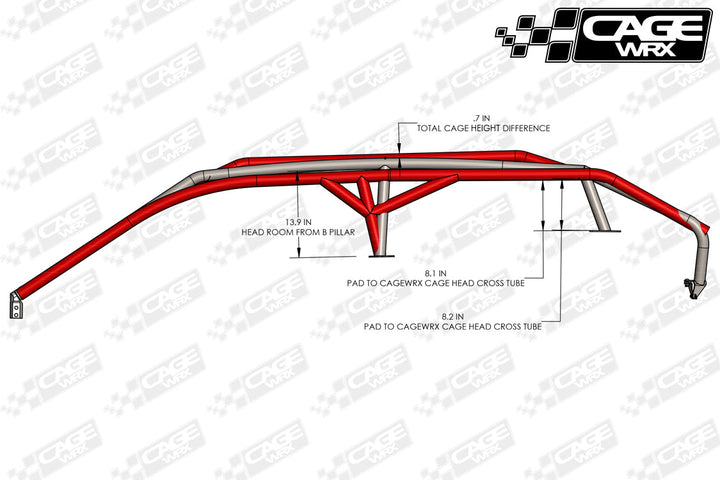 Cagewrx Can-Am Maverick R MAX Super Shorty Assembled Roll Cage | image 2