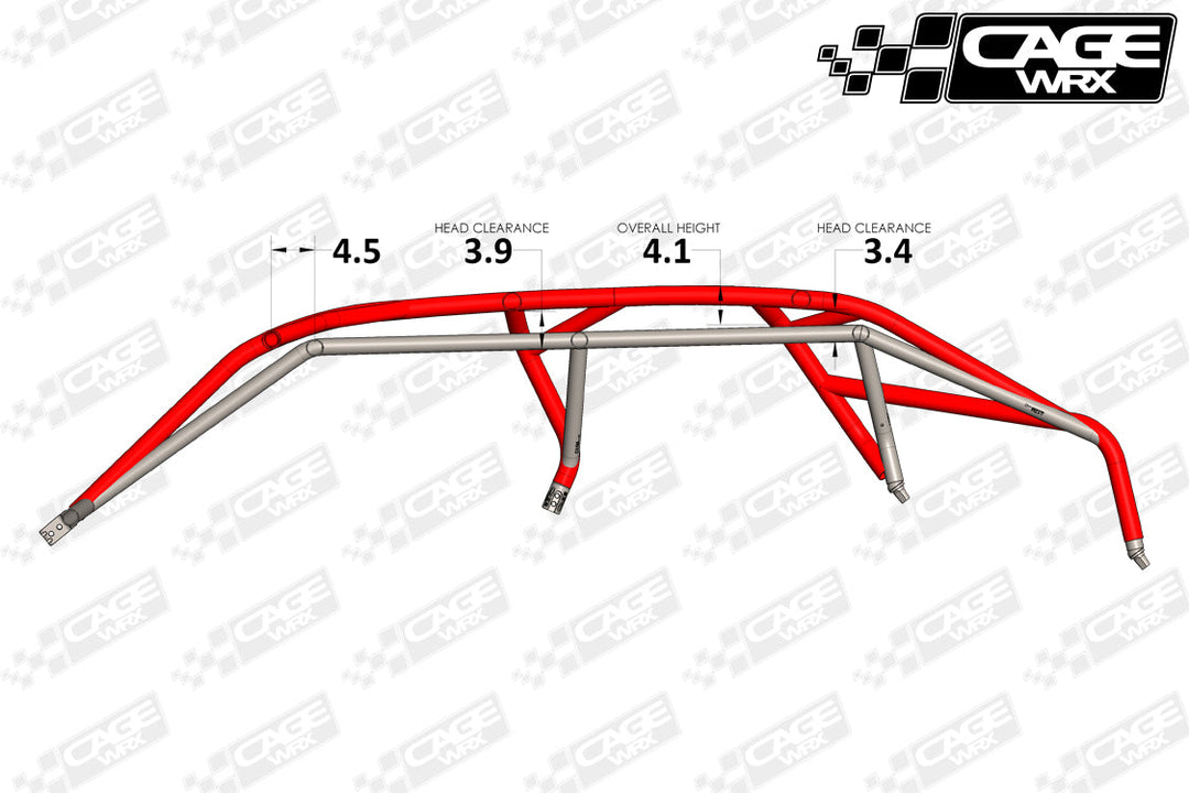 Cagewrx Polaris RZR Pro R4 Baja Spec Roll Cage Kit | image 2