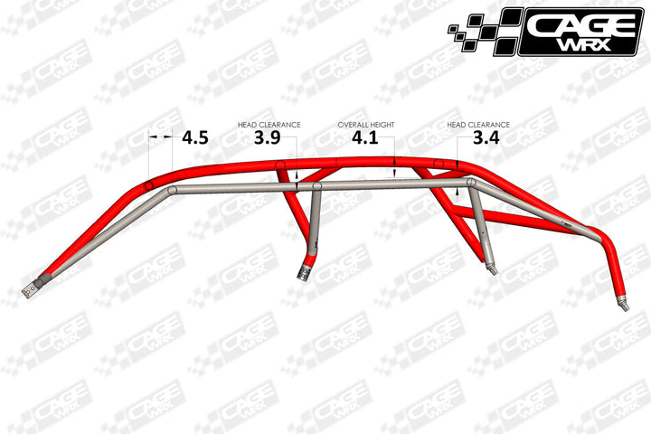 Cagewrx Polaris RZR Pro R4 Baja Spec Roll Cage Kit | image 2