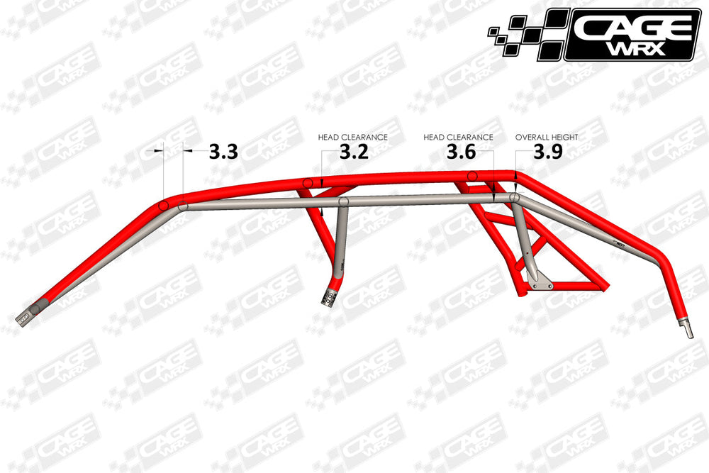 Cagewrx Polaris RZR Pro XP4 Baja Spec Roll Cage Kit | image 2