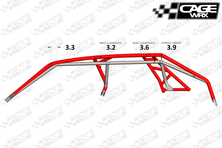 Cagewrx Polaris RZR Pro XP4 Baja Spec Assembled Roll Cage | image 2