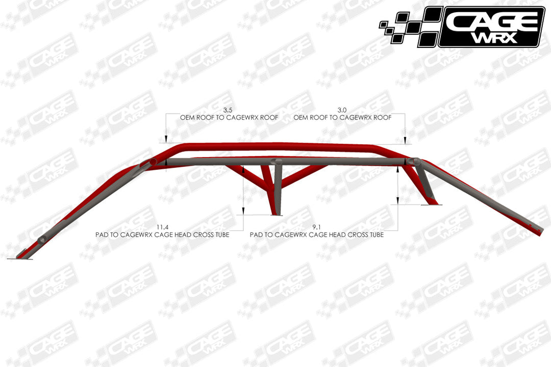 Cagewrx Can-Am Maverick X3 MAX Baja Spec Assembled Roll Cage | image 2