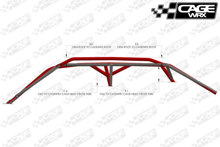 Cagewrx Can-Am Maverick X3 MAX Baja Spec Roll Cage Kit | image 2
