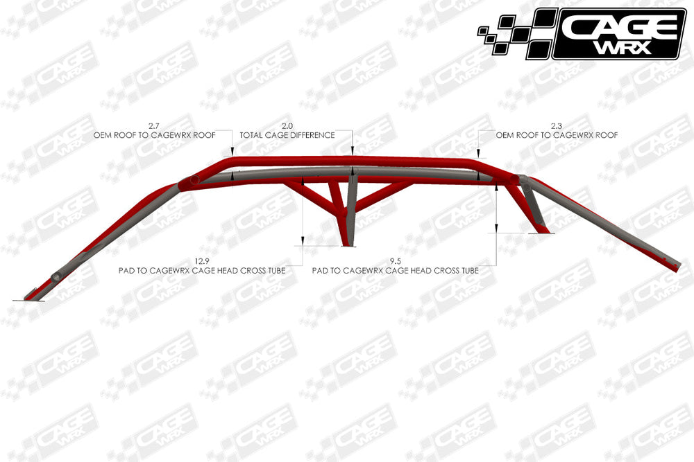 Cagewrx Can-Am Maverick X3 MAX Super Shorty Roll Cage Kit | image 2