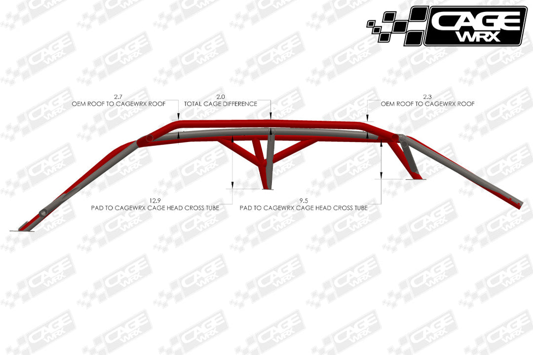Cagewrx Can-Am Maverick X3 MAX Super Shorty Assembled Roll Cage | image 2