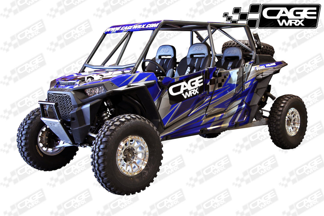 Cagewrx Polaris RZR XP4 / XP4 Turbo (2014-2018) Baja Spec Assembled Roll Cage | image 3