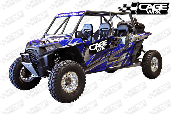 Cagewrx Polaris RZR XP4 / XP4 Turbo (2014-2018) Baja Spec Assembled Roll Cage | image 3