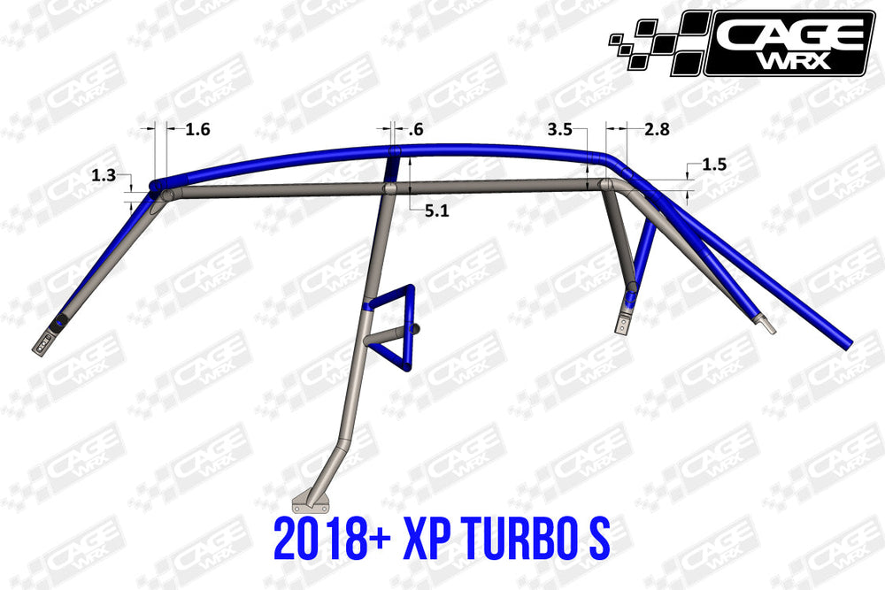 Cagewrx Polaris RZR XP4 (2019-2023) / XP4 Turbo S Baja Spec Roll Cage Kit | image 2