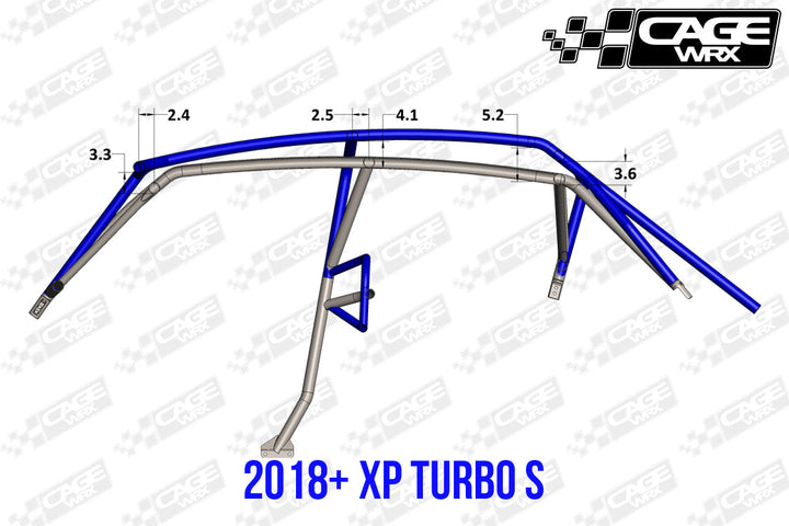 Cagewrx Polaris RZR XP4 (2019-2023) / XP4 Turbo S Super Shorty Assembled Roll Cage | image 3