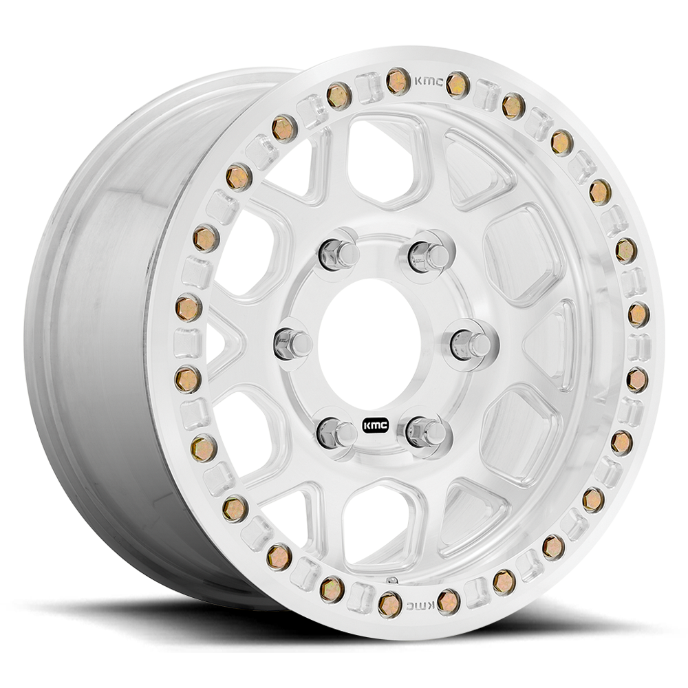KMC KM444 Mesa Forged Beadlock Wheel - Raw Machined