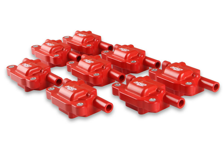 MSD Ignition Coil - Blaster Series - LS2/LS3/LS4/LS7/LS9 Engines - Red - 8-Pack | SKU 82658