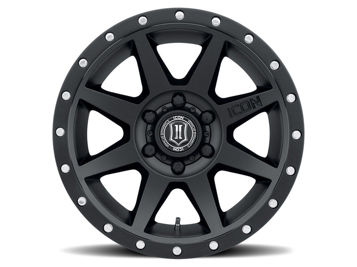 ICON Alloys Rebound Satin Black 18x9 6x135 6mm Offset 5.25" BS (1818906352SB)