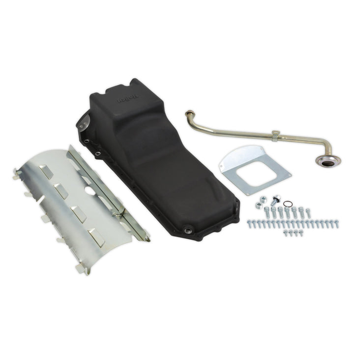 Holley Gen III Hemi Swap Oil Pan - Rear-Sump - Black - VVT | SKU 302-76BK