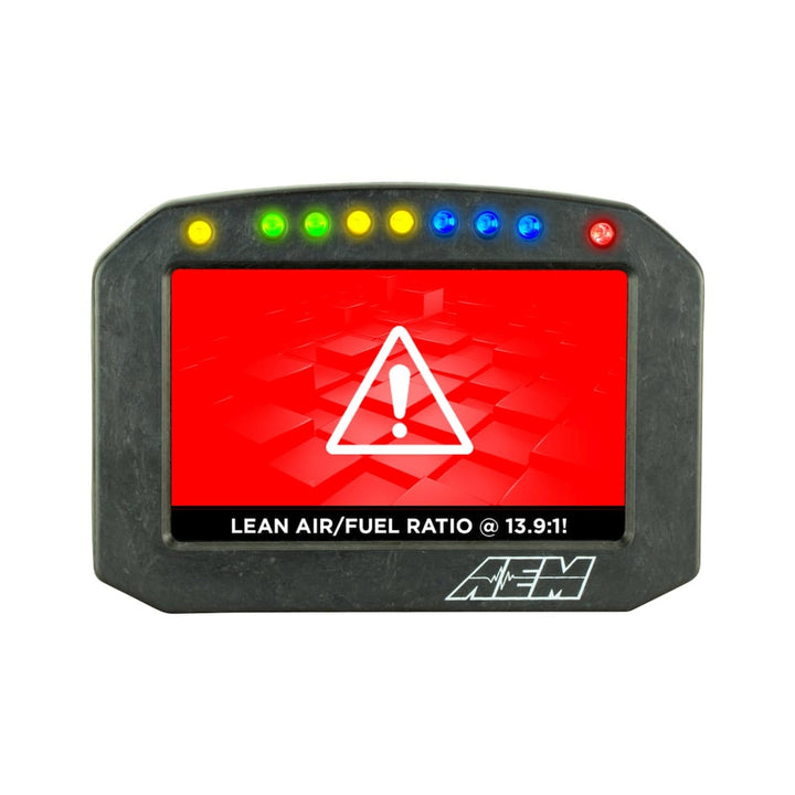 AEM CD-5FL Carbon Flat Panel Logging Display | SKU 30-5601F